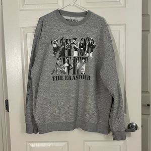Taylor Swift The Eras Tour Grey Crewneck